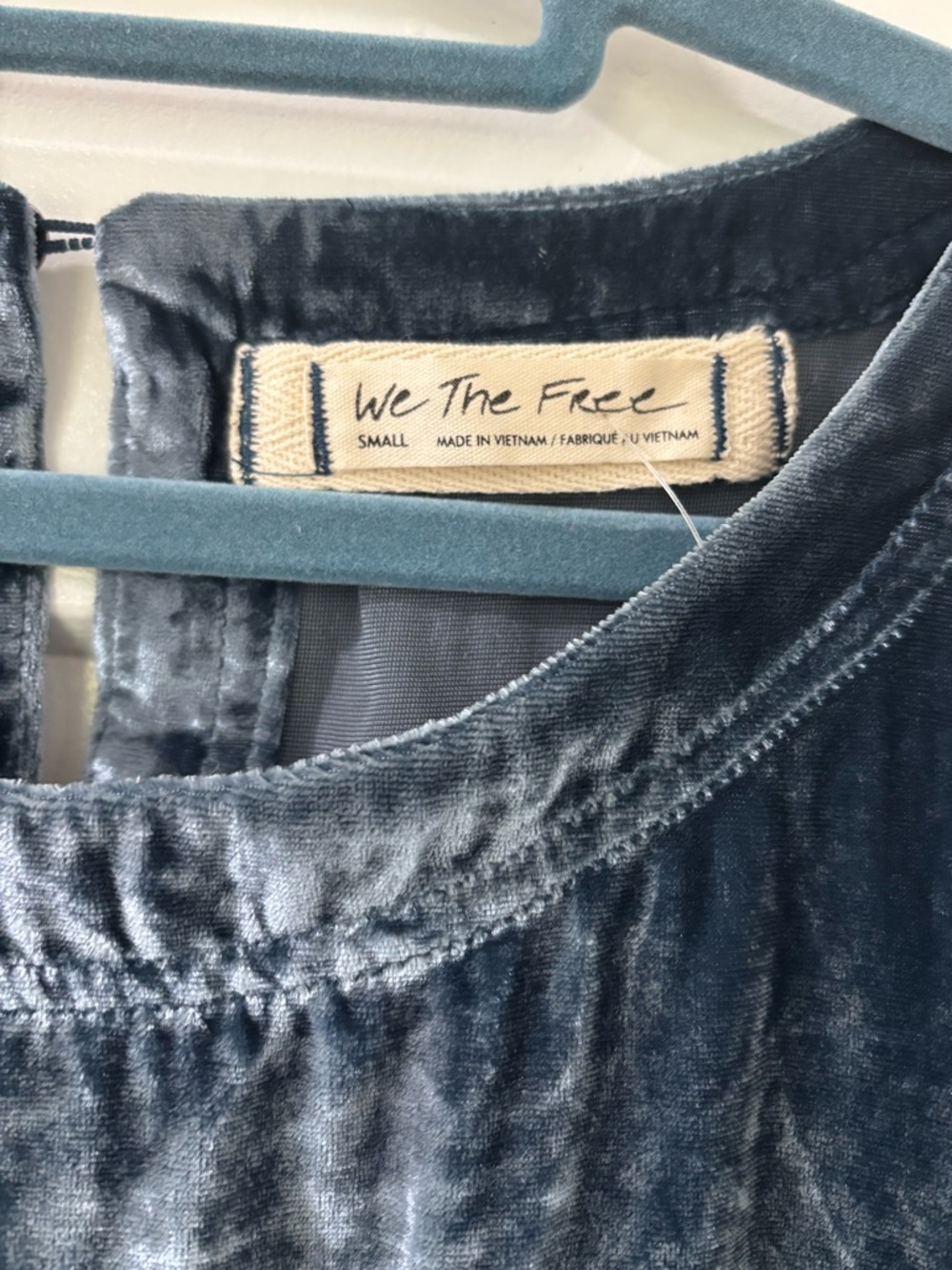 Free People Moon City Velvet Blue - Picture 5 of 7